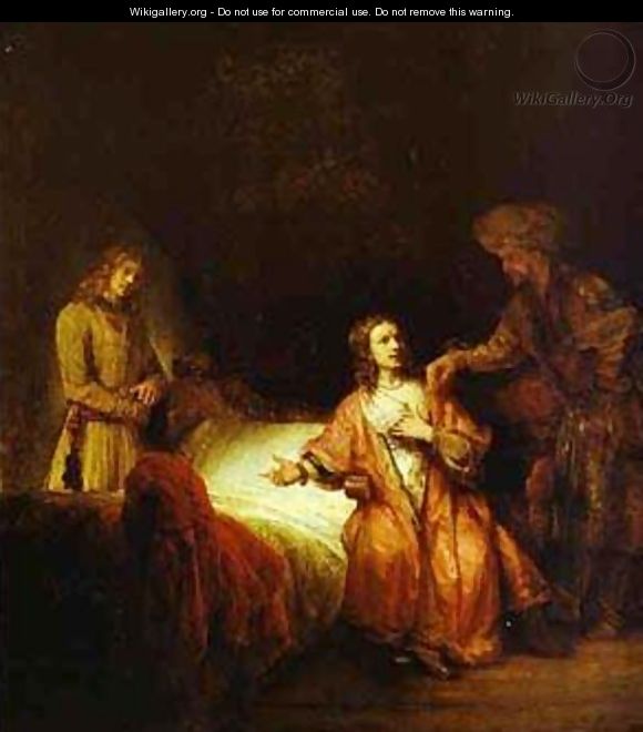 Joseph Accused By Potiphars Wife 1655 - Harmenszoon van Rijn Rembrandt