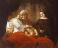 Jacob Blessing The Sons Of Joseph 1656 - Harmenszoon van Rijn Rembrandt