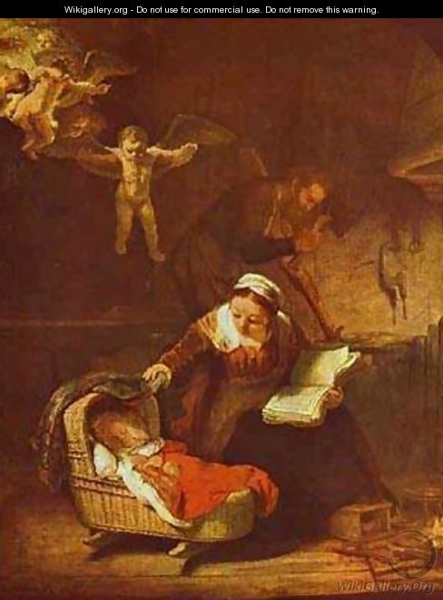 Holy Family 1645 - Harmenszoon van Rijn Rembrandt