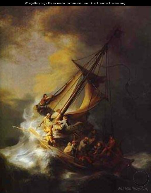 Christ In The Storm On The Lake Of Galilee 1633 - Harmenszoon van Rijn Rembrandt