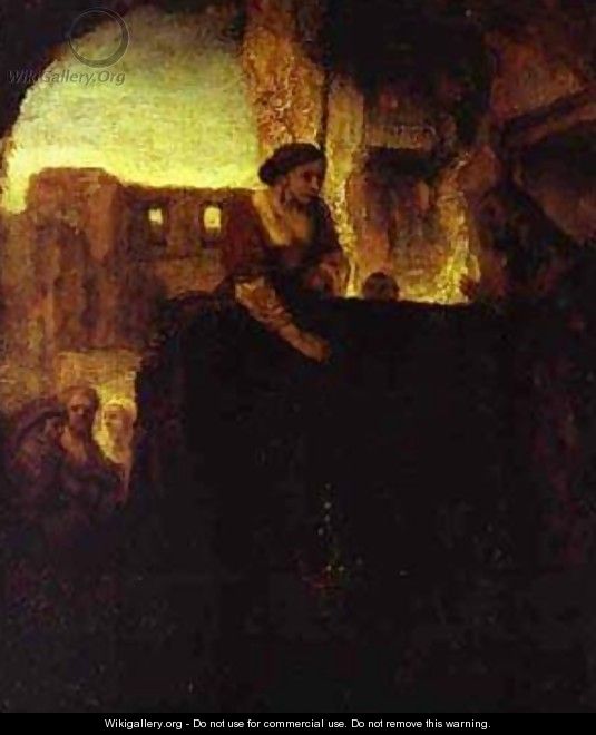 Christ And The Woman Of Samaria 1659 - Harmenszoon van Rijn Rembrandt