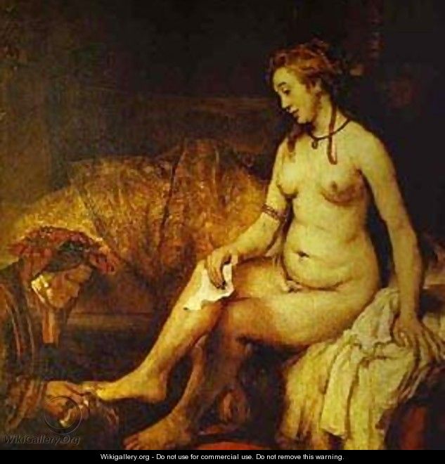 Bathsheba With King Davids Letter 1654 - Harmenszoon van Rijn Rembrandt