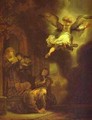 The Archangel Leaving The Family Of Tobias 1637 - Harmenszoon van Rijn Rembrandt