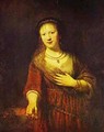 Saskia At Her Toilet 1641 - Harmenszoon van Rijn Rembrandt