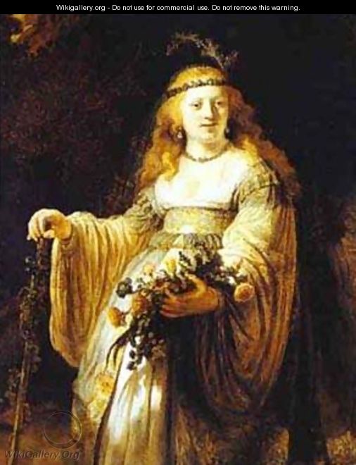 Saskia As Flora 1635 - Harmenszoon van Rijn Rembrandt