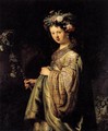 Saskia as Flora 1634 - Harmenszoon van Rijn Rembrandt