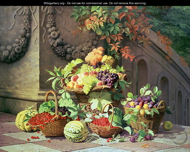 Baskets of Summer Fruits - William Hammer
