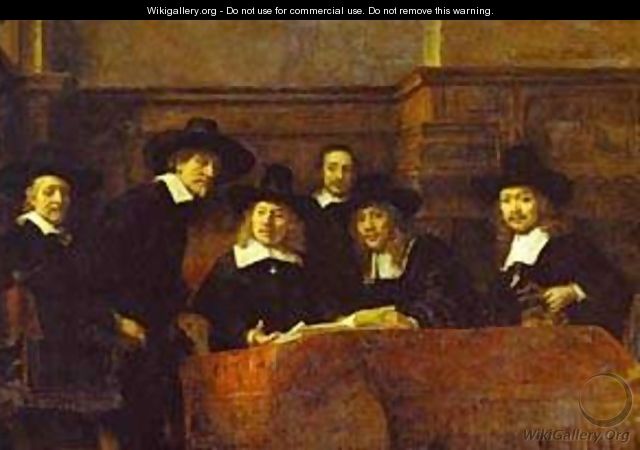 The Syndics Of The Clothmakers Guild (The Staalmeesters) 1662 - Harmenszoon van Rijn Rembrandt