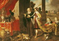 Ahasuerus Showing his Treasure to Mordecai - Claude Vignon