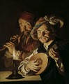 The Lautenist and the Flautist 1640 1650 - Matthias Stomer