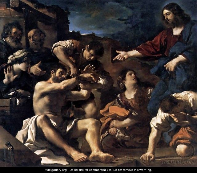 Raising of Lazarus 1619 - Guercino