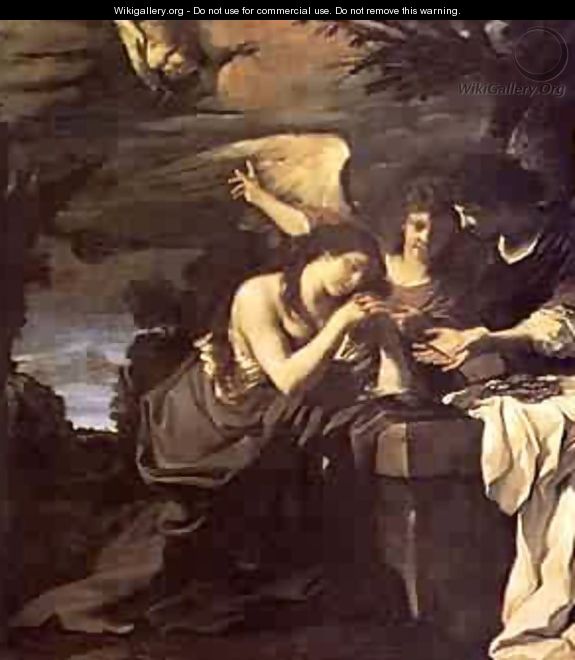 Magdalen And Two Angels 1622 - Guercino