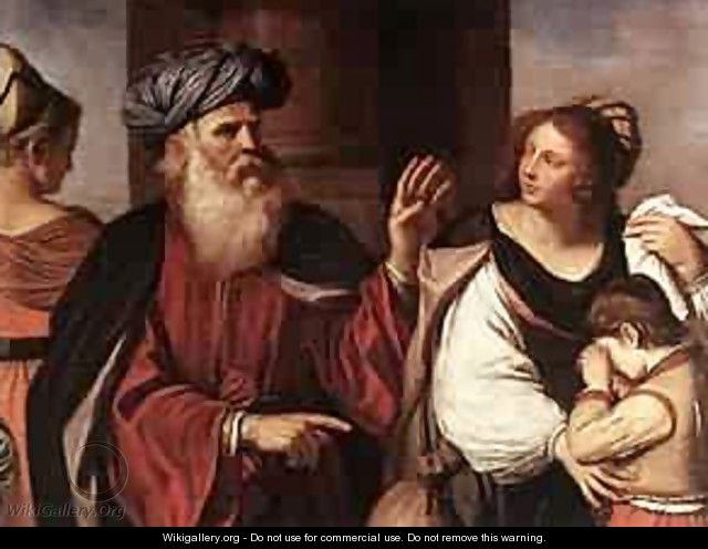 Abraham Casting Out Hagar And Ishmael 1657 - Guercino