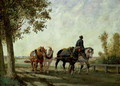 The Barge Horses - Jules Jacques Veyrassat