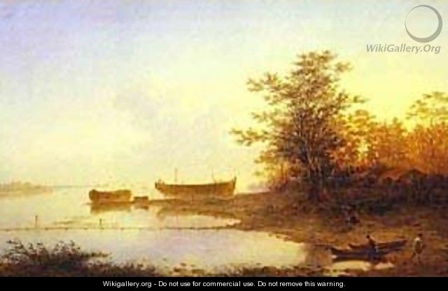Sunrise In The Suburbs Of St Petersburg 1832 - Maksim Nikiforovich Vorobiev