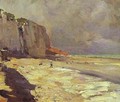 Beach At Dieppe Study 1890s - Bernardo Strozzi