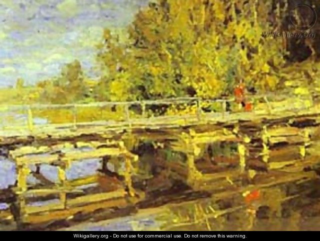 Autumn On Bridge - Bernardo Strozzi