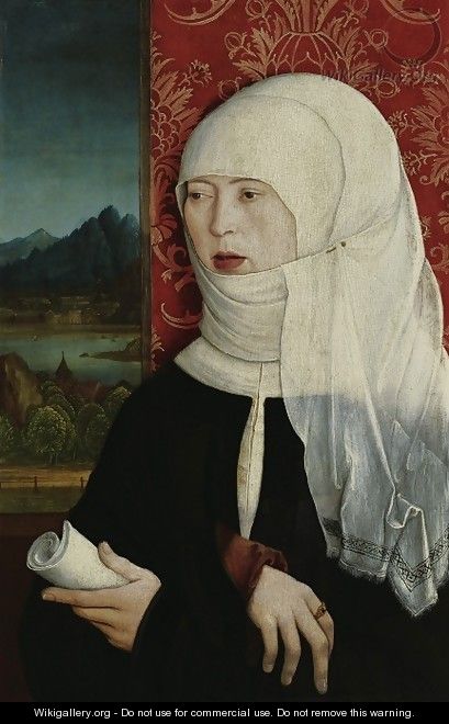 Portrait of Martha Thannstetter ne Werusin (also Merusin) c 1515 - Bernhard Strigel