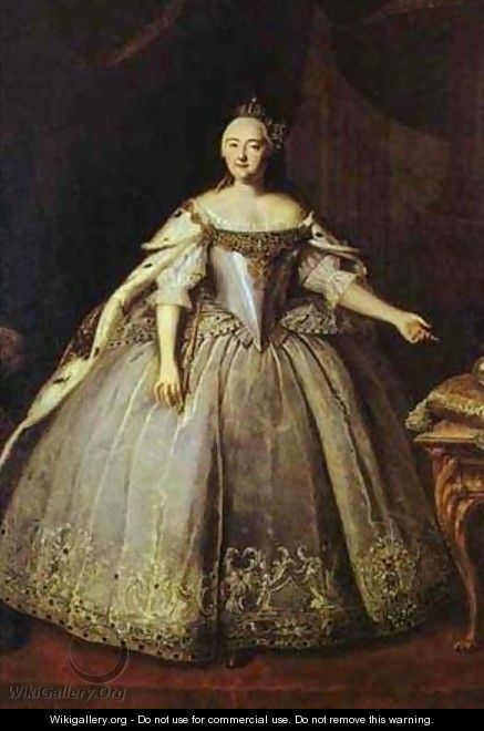 Empress Elizaveta Petrovna 1743 - Ivan Vishnyakov