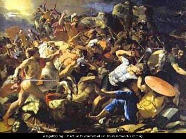 The Victory Of Joshua Over Amorites 1624-1626 - Nicolas Poussin