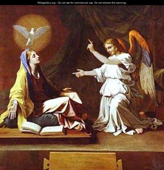 The Annunciation 1655 - Nicolas Poussin