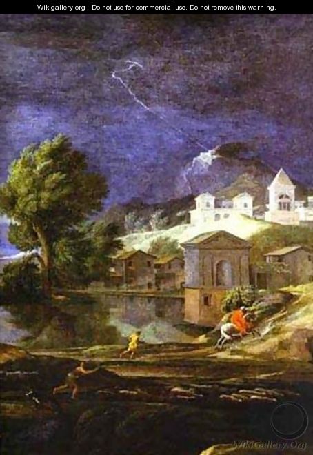 Landscape With Pyram And Thisbe Detail - Nicolas Poussin