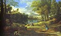 Landscape With A Man Running From Serpent 1648 - Nicolas Poussin