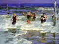 Bathers in the Surf -2 - Edward Henry Potthast