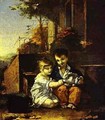 Children With Rabbit 1804-1814 - Pal Mihaltz