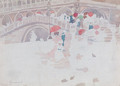 Umbrellas in the Rain Venice - Maurice Brazil Prendergast