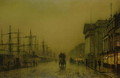 Liverpool Docks Customs House and Salthouse Docks Liverpool - John Atkinson Grimshaw