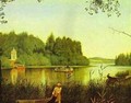 View Of A Moldino Lake In The Estate Of Ostrovky 1840s-1850s - Grigori Vasilievich Soroka