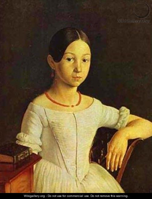 Portrait Of Ln Milyukova End Of 1840s - Grigori Vasilievich Soroka