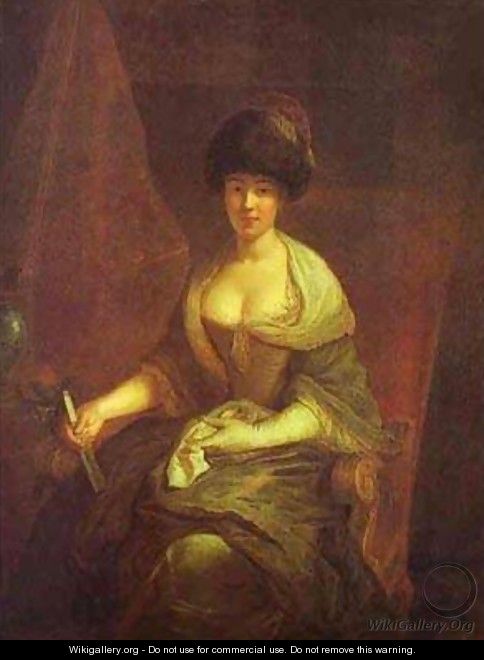 Portrait Of Maria Susanna Dinglinger 1721 - Antoine Pesne