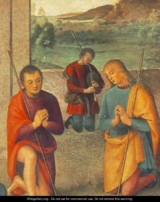 The Presepio Detail 1498 - Pietro Vannucci Perugino