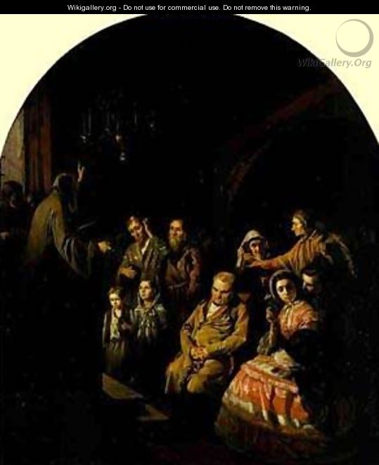 Sermon In A Village 1861 - Vasily Perov