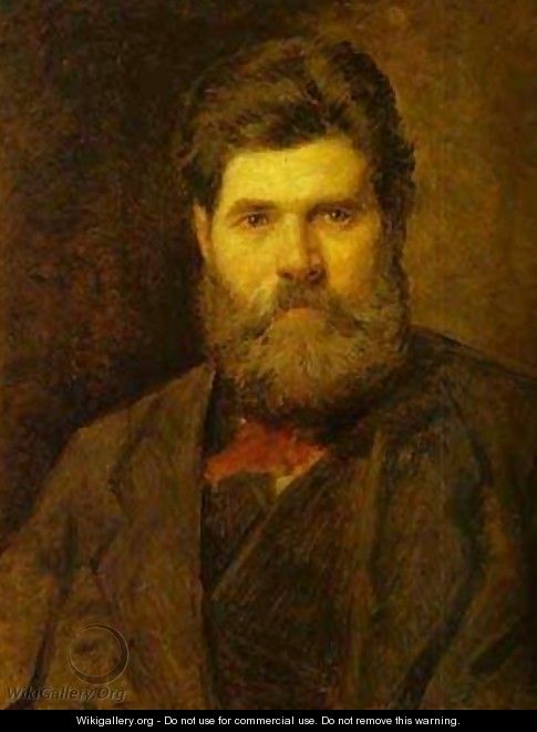 Portrait Of The Sculptor Vladimir Brovsky - Vasily Perov