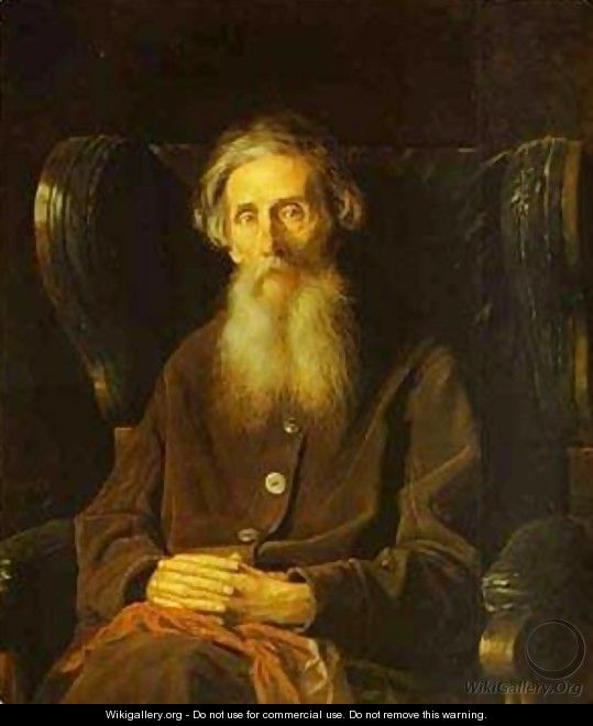Portrait Of The Author Vladimir Dahl 1872 - Vasily Perov