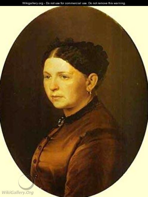 Portrait Of Feodosya Resanova 1868 - Vasily Perov