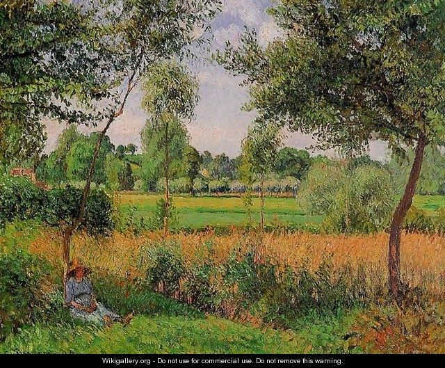 Morning Sun Effect Eragny 1899 - Camille Pissarro
