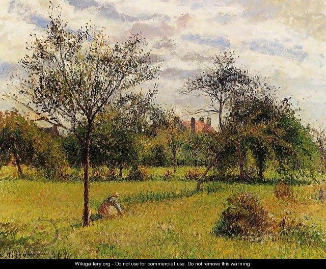 Morning Autumn Sunlight Eragny 1900 - Camille Pissarro