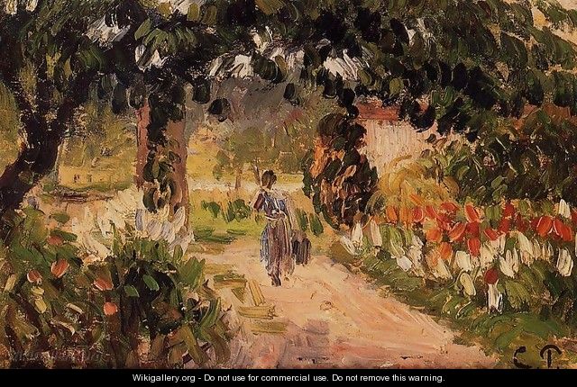 Garden at Eragny (study) 1899-1900 - Camille Pissarro