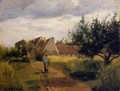 Entrance to a Village 1863 - Camille Pissarro
