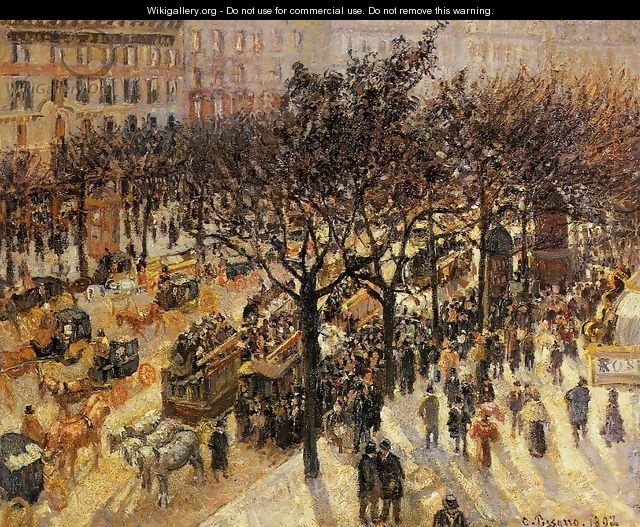 Boulevard des Italien Afternoon 1897 - Camille Pissarro