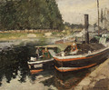 Barges at Pontoise 1876 - Camille Pissarro