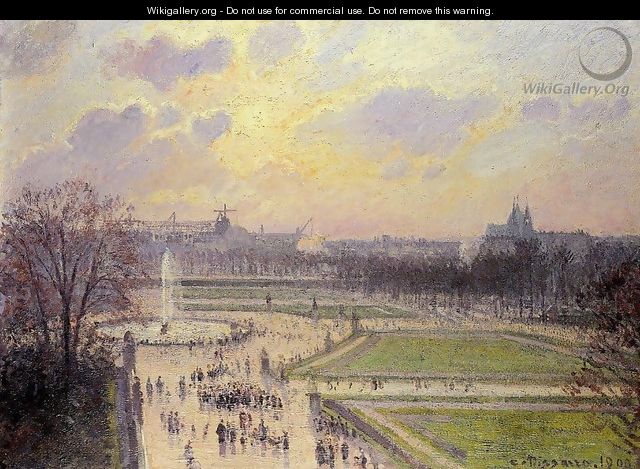 The Bassin des Tuileries 1900 - Camille Pissarro