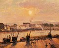 Sunset Rouen 1898 - Camille Pissarro