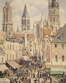 Rue de l'eicerie Rouen 1898 - Camille Pissarro