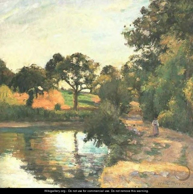Pont at Montfoucault 1874 - Camille Pissarro