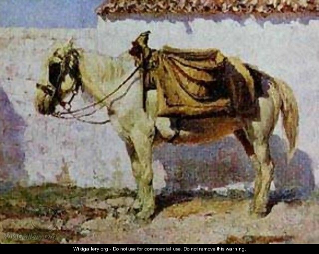 White Horse Normandy 1874 - Vasily Polenov